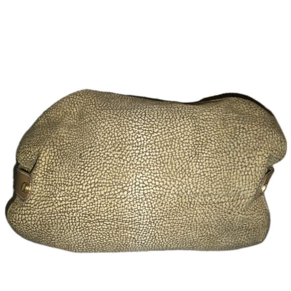 Cute Vintage Borbonese Cream and Tan Women's Handbag - Picture 3 of 6